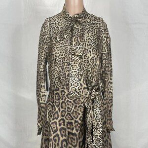 NEW MERCIANO Alanis Printed Satin Maxi Dress Women’s 2